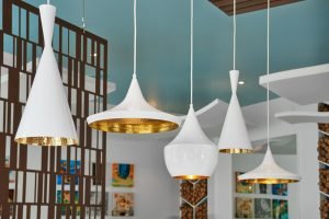 Mezzaluna Restaurant Light Fixtures