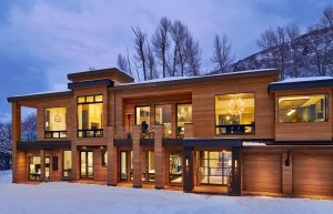 McLain Flats Modern Dusk Exterior