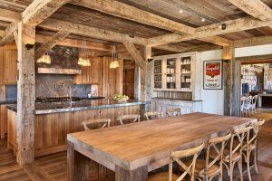 Red Mountain Rustic Mountain Residence Kitchen