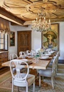Red Mountain Rustic Mountain Residence Dining Room