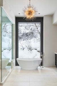 McLain Flats Modern Master Bath Tub