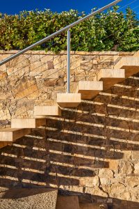 Red Mountain Rustic Mountain Residence Stair Detail