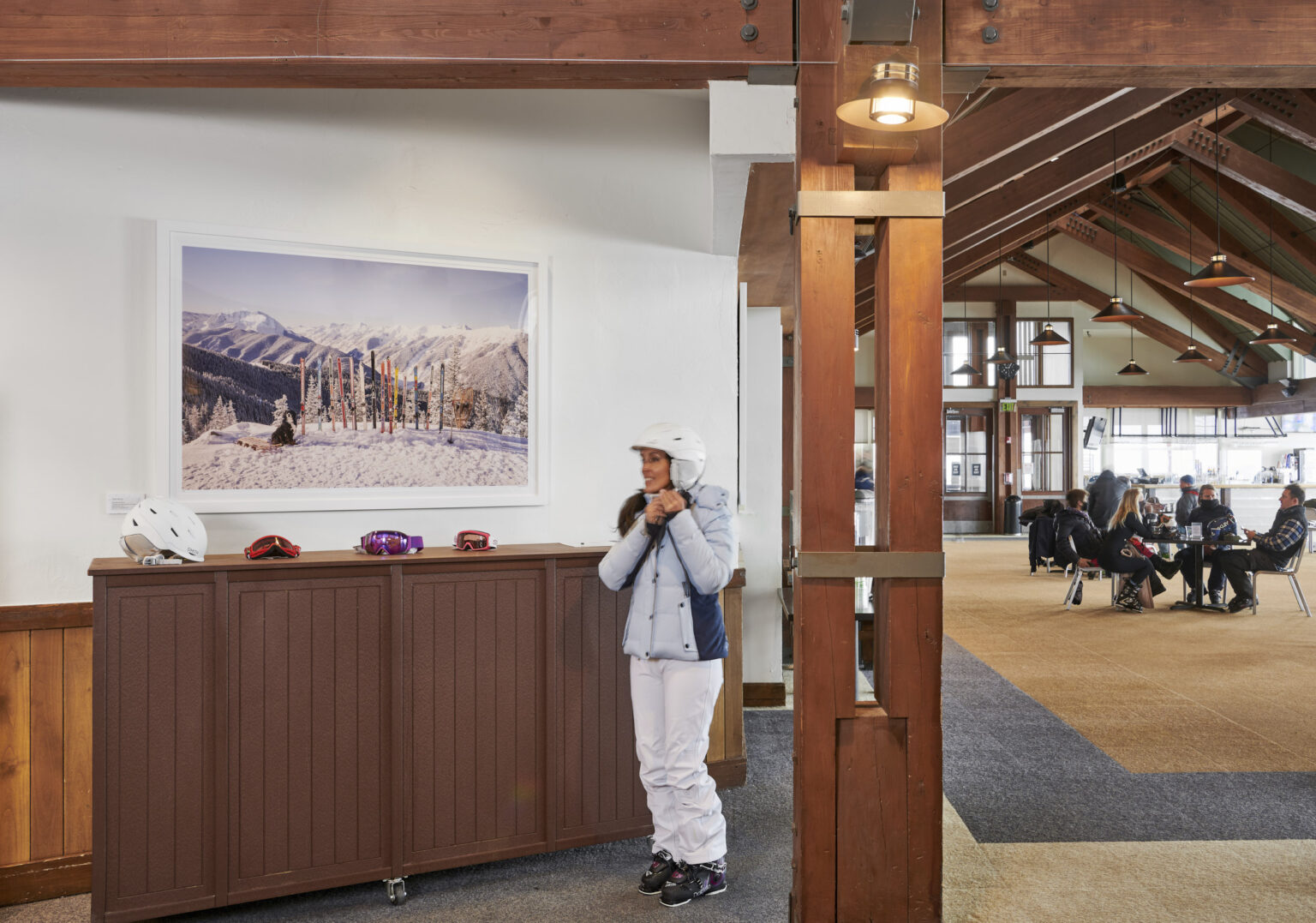 Aspen Sundeck photo exhibit of Gray Malin Photography.