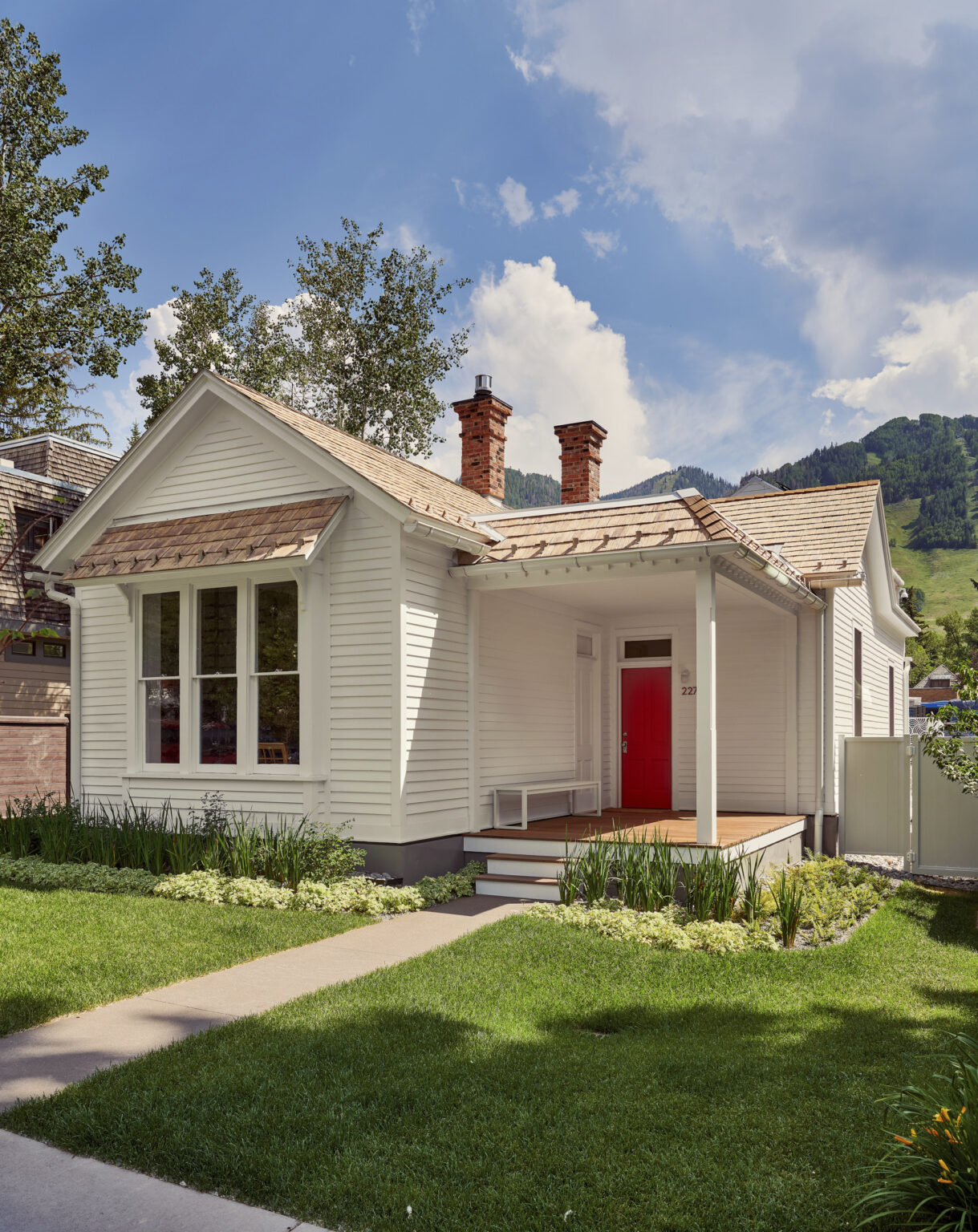 This photography showcases a playfull victorian remodle in Aspen, Colorado by Karen White Interior Design. Architecture by Kim Raymond architects. Featured in Modern Luxury Magazine.