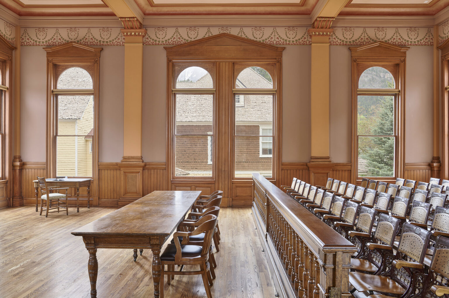 Ouray courthouse remodle, is a fine example of histiric architecture being combined with new construction.