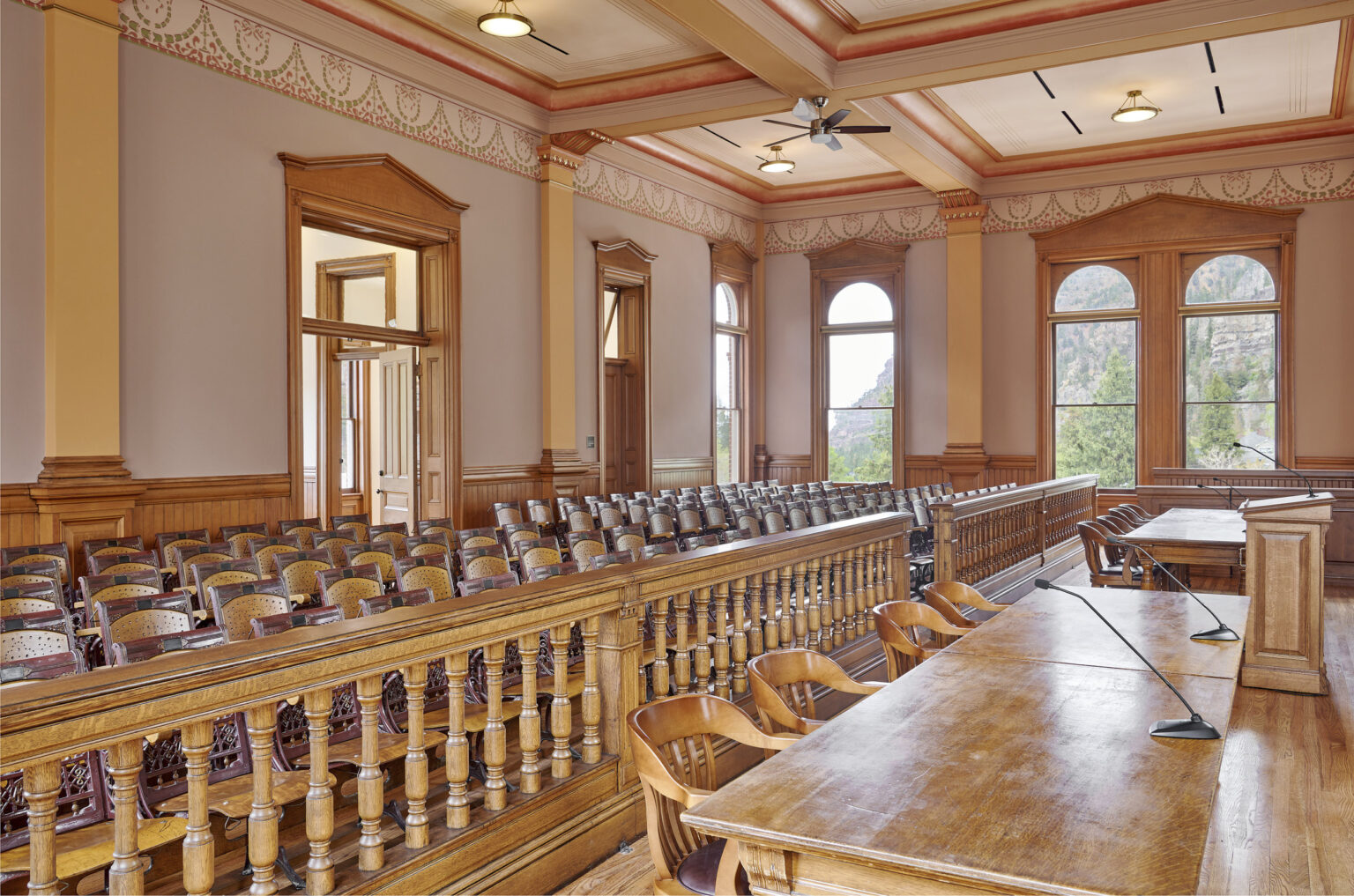 Ouray courthouse remodle, is a fine example of histiric architecture being combined with new construction.