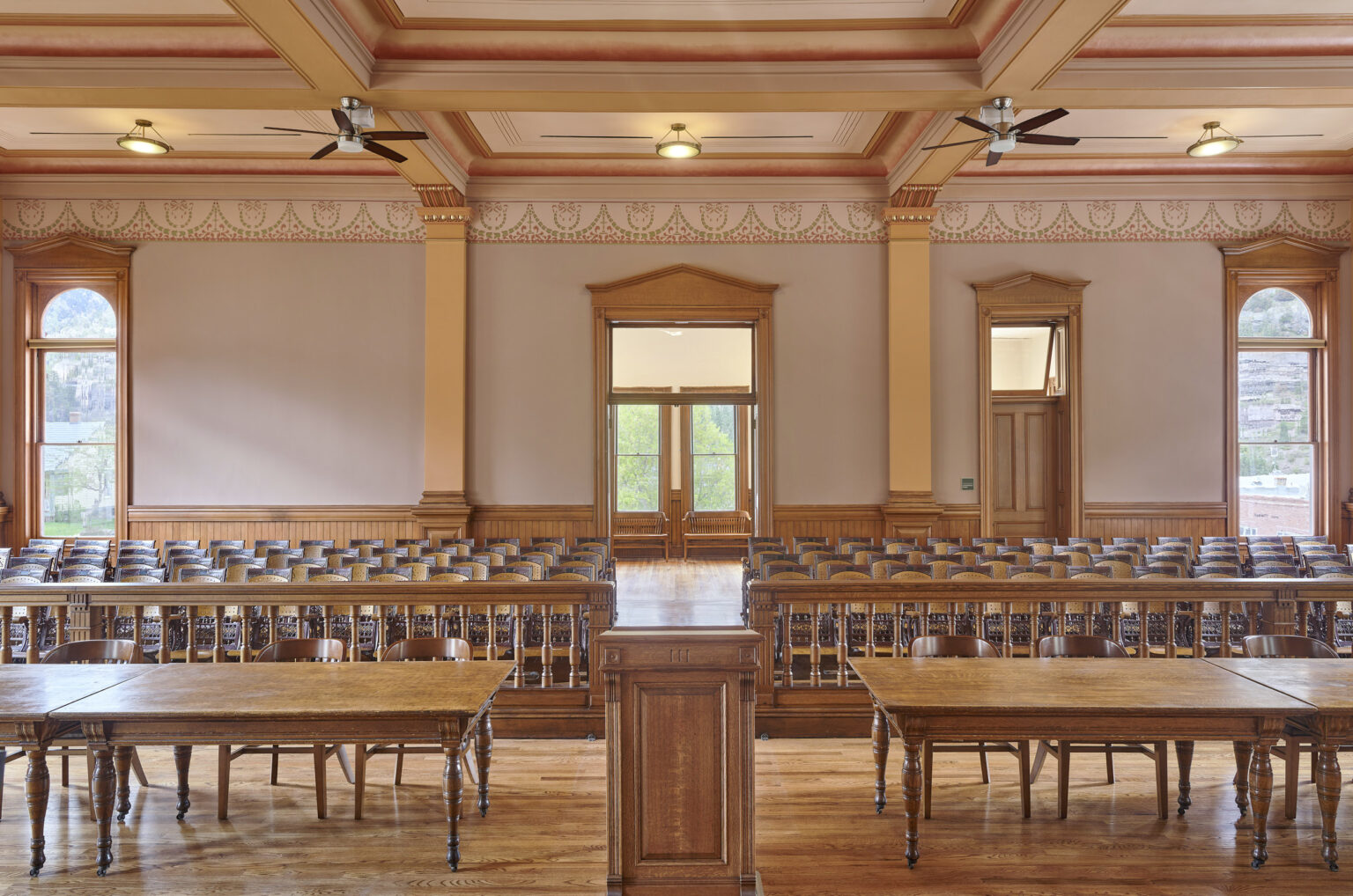 Ouray courthouse remodle, is a fine example of histiric architecture being combined with new construction.