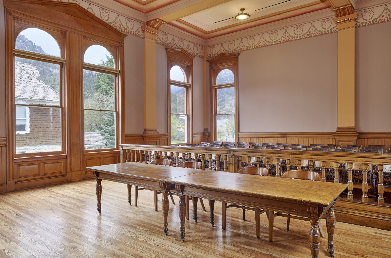 Ouray courthouse remodle, is a fine example of histiric architecture being combined with new construction.