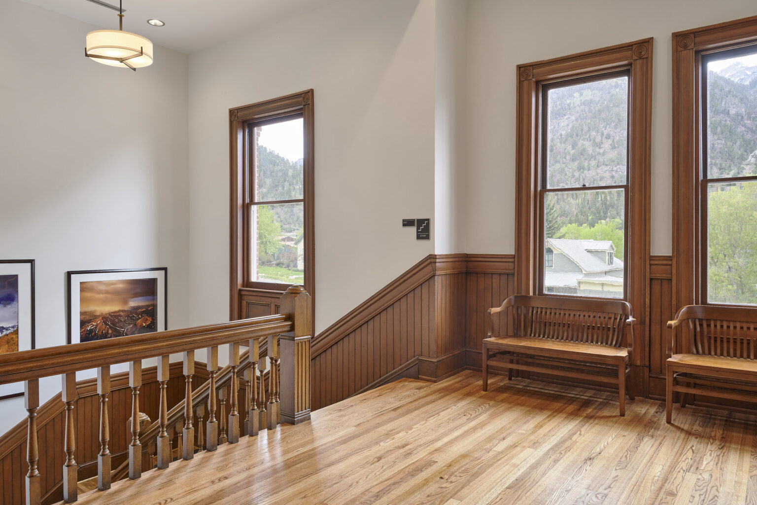Ouray courthouse remodle, is a fine example of histiric architecture being combined with new construction.