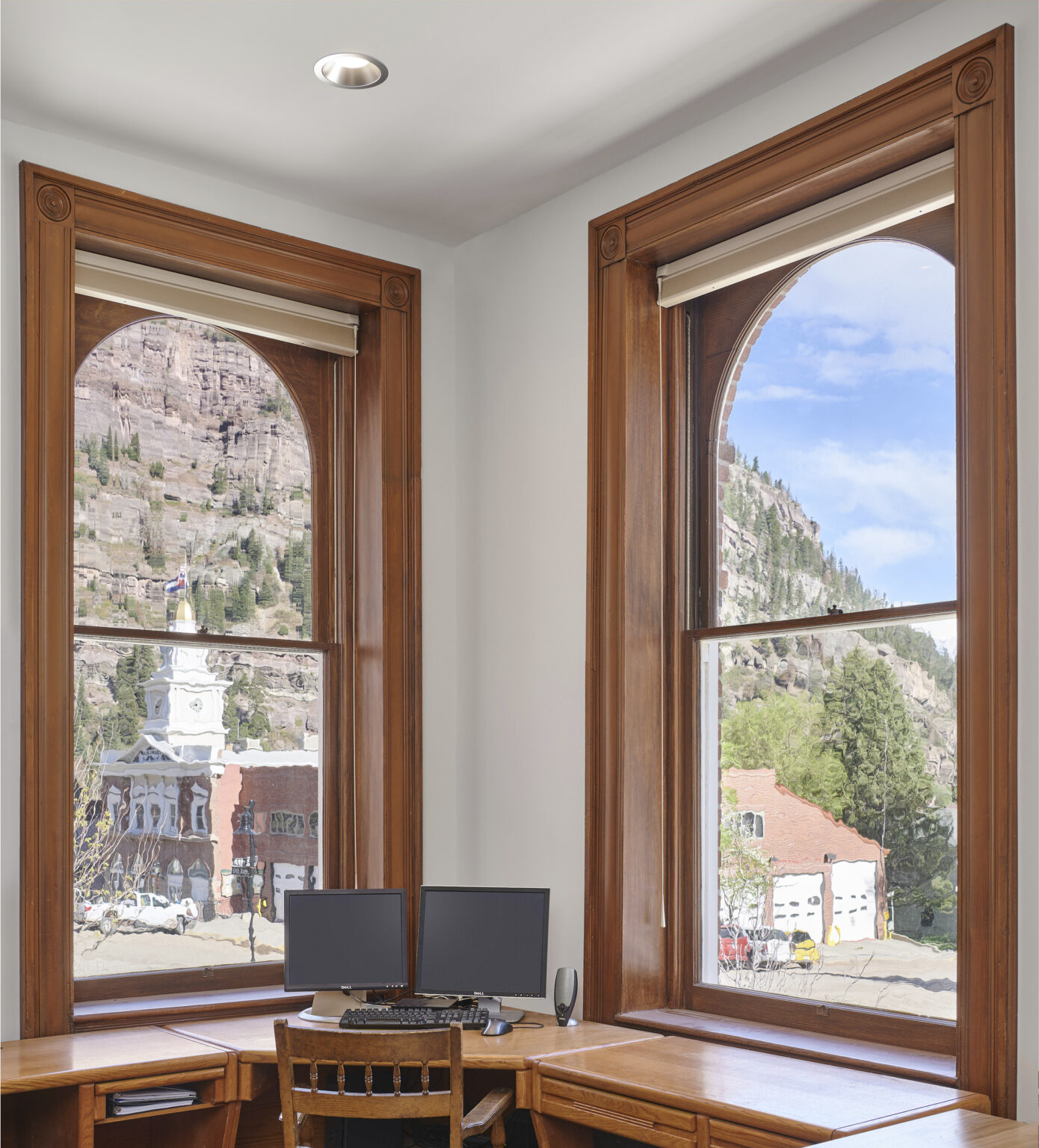 Ouray courthouse remodle, is a fine example of histiric architecture being combined with new construction.