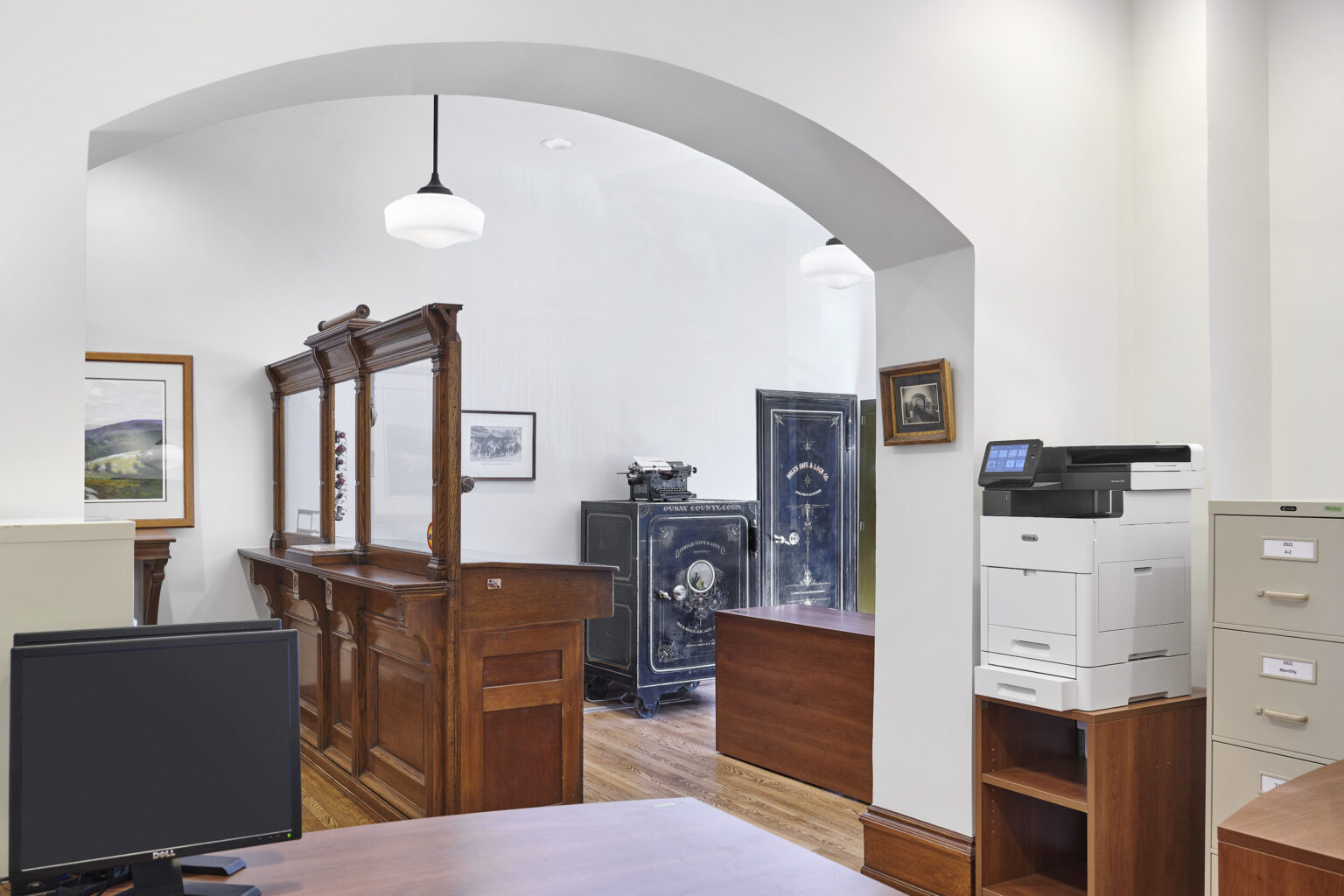 Ouray courthouse remodle, is a fine example of histiric architecture being combined with new construction.