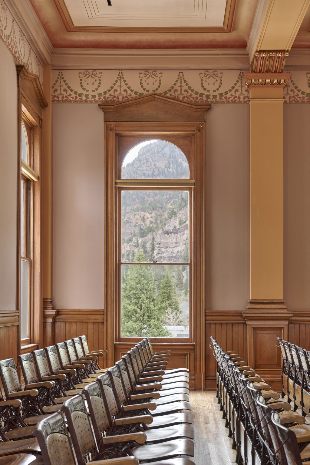 Ouray courthouse remodle, is a fine example of histiric architecture being combined with new construction.