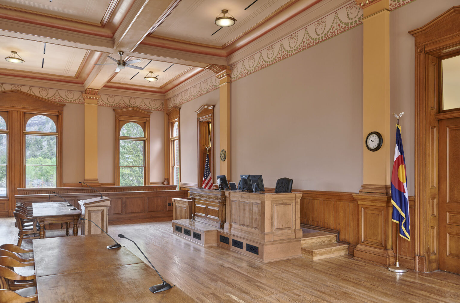 Ouray courthouse remodle, is a fine example of histiric architecture being combined with new construction.