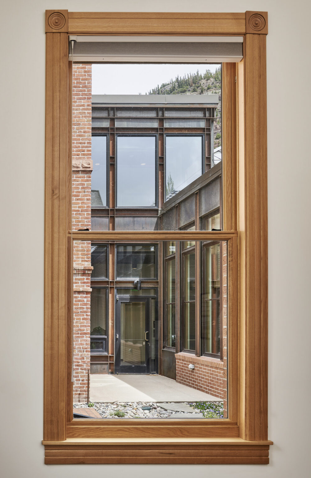 Ouray courthouse remodle, is a fine example of histiric architecture being combined with new construction.
